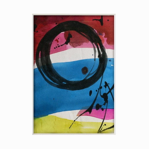 12 Enso paintings, Zen Circle abstract Original  - Enso Collection 14 - Picture 11 of 16
